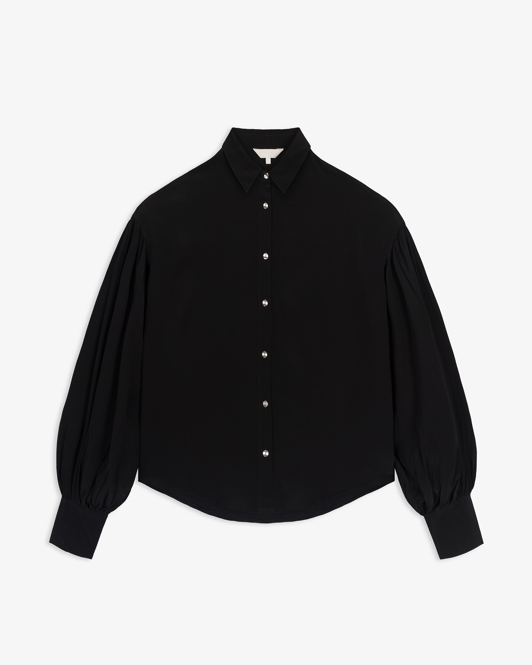 Camisa Fluida Manga Abullonada
