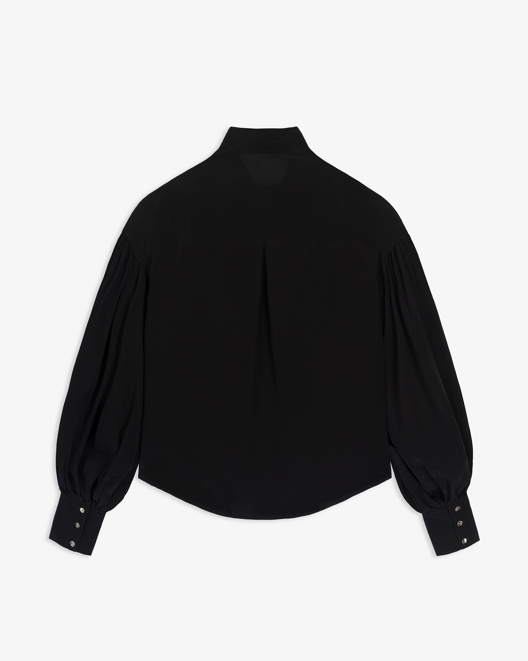 Camisa Fluida Manga Abullonada