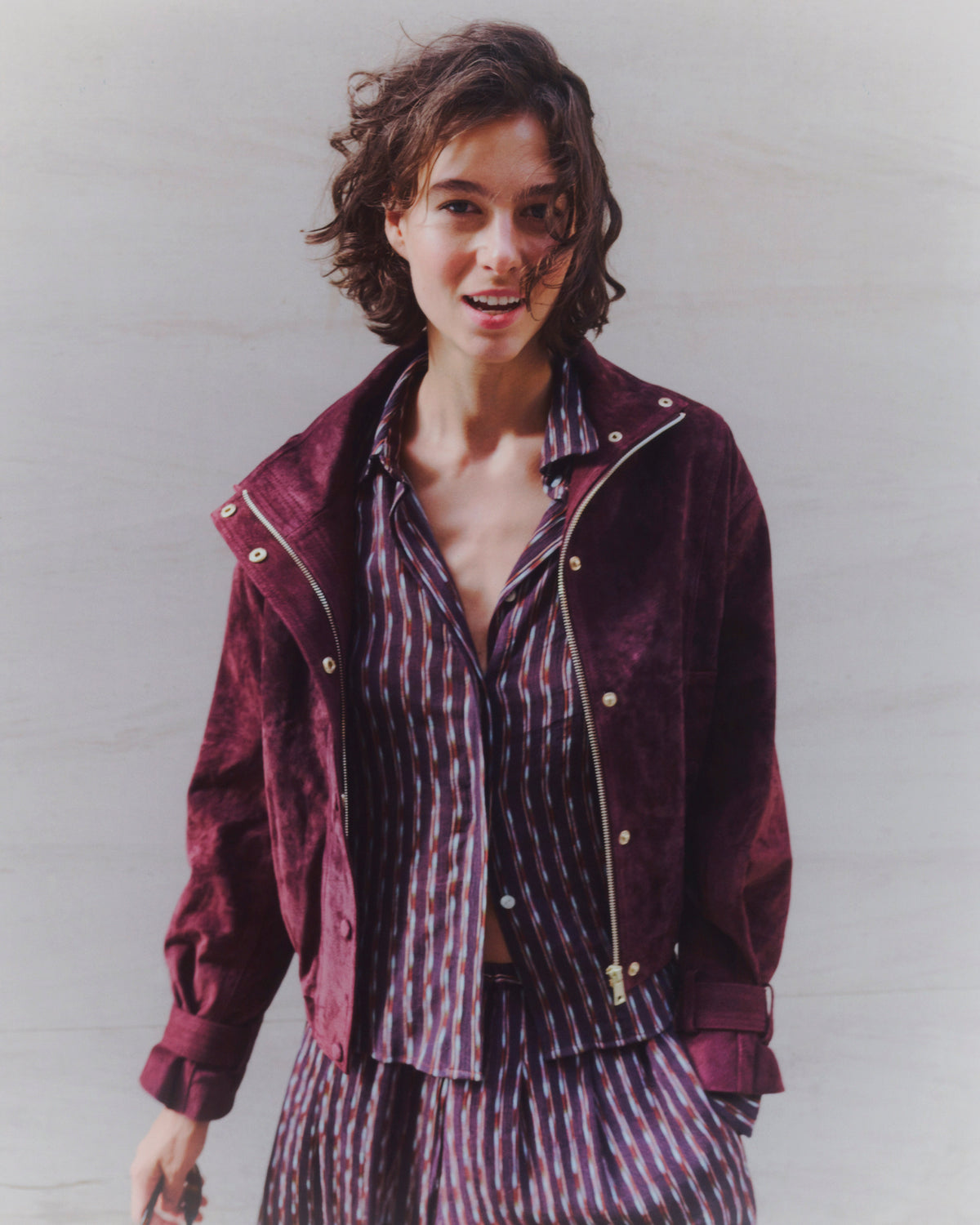 Chaqueta Corta Bomber Piel