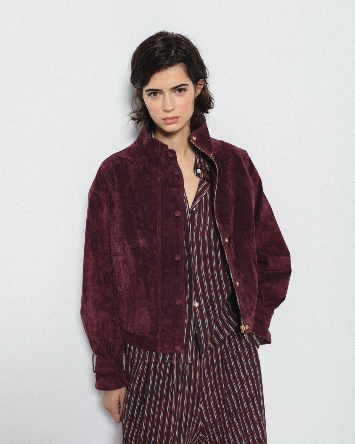Chaqueta Corta Bomber Piel