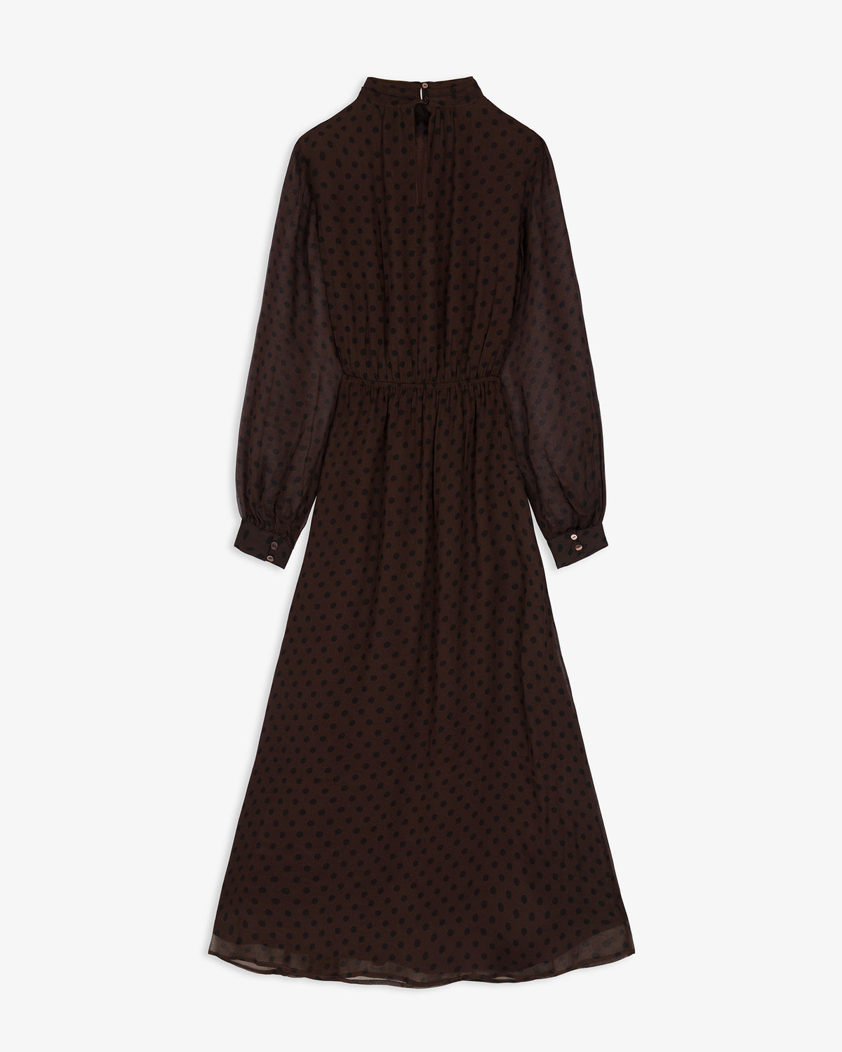 Vestido Midi Estampado Lunares