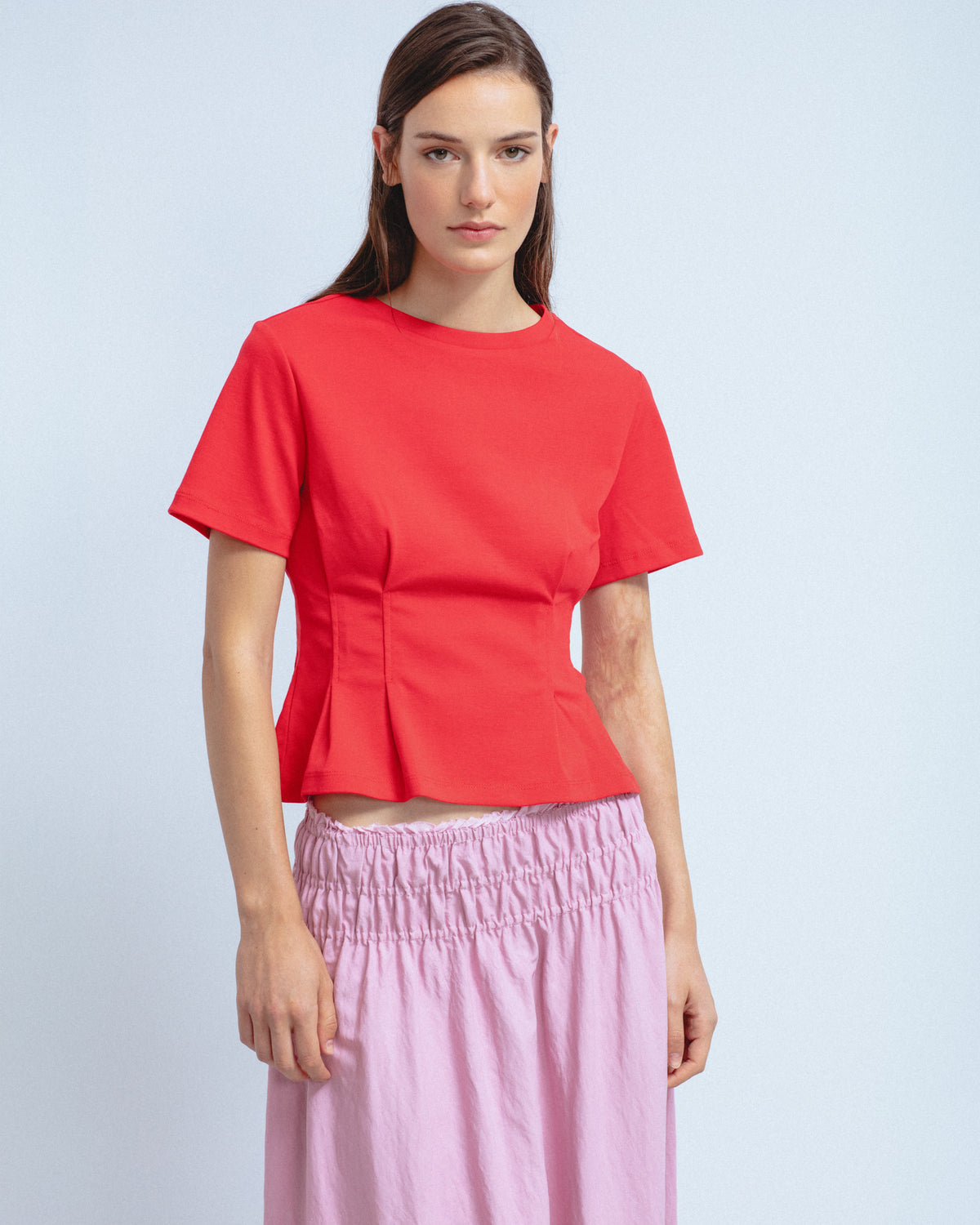 Camiseta Pliegues Cintura