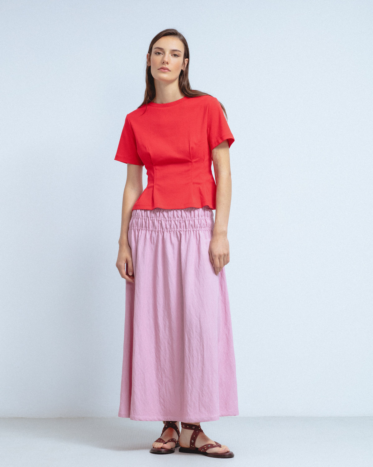 Camiseta Pliegues Cintura
