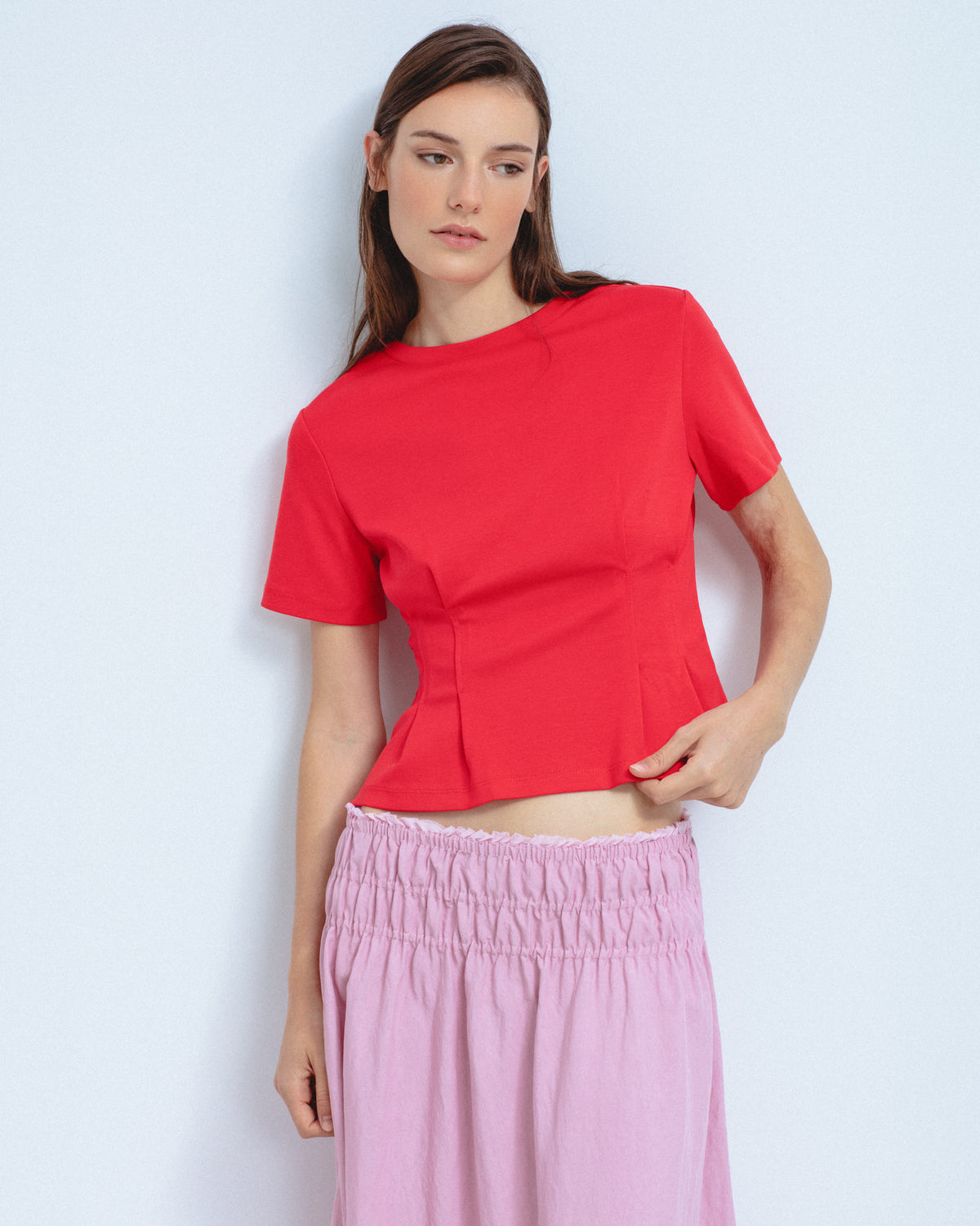Camiseta Pliegues Cintura