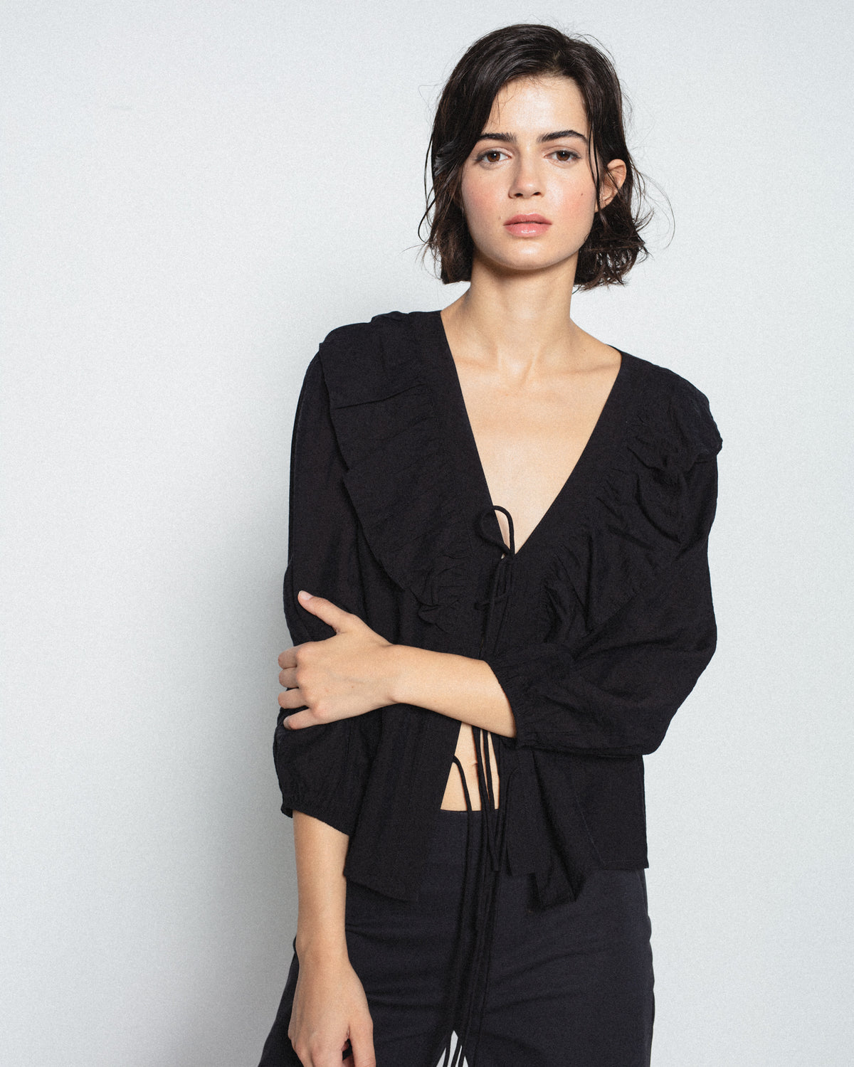 Blusa Volantes Lazos