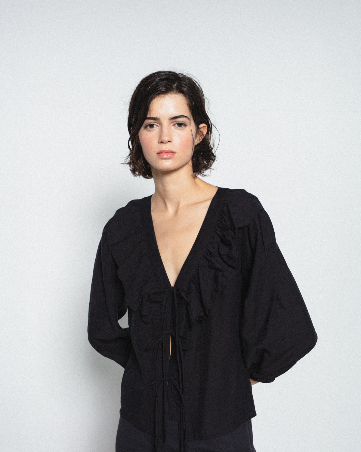 Blusa Volantes Lazos