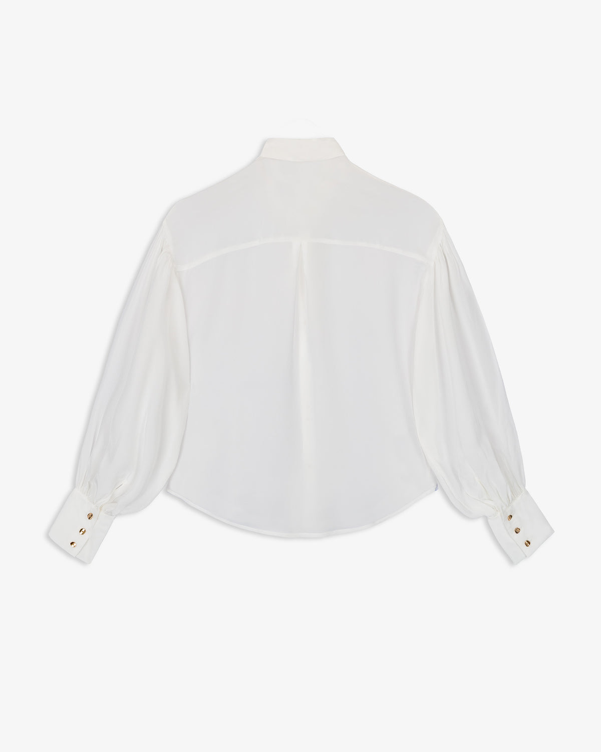 Camisa Fluida Manga Abullonada