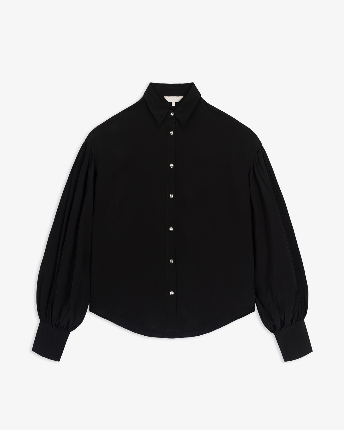 Camisa Fluida Manga Abullonada