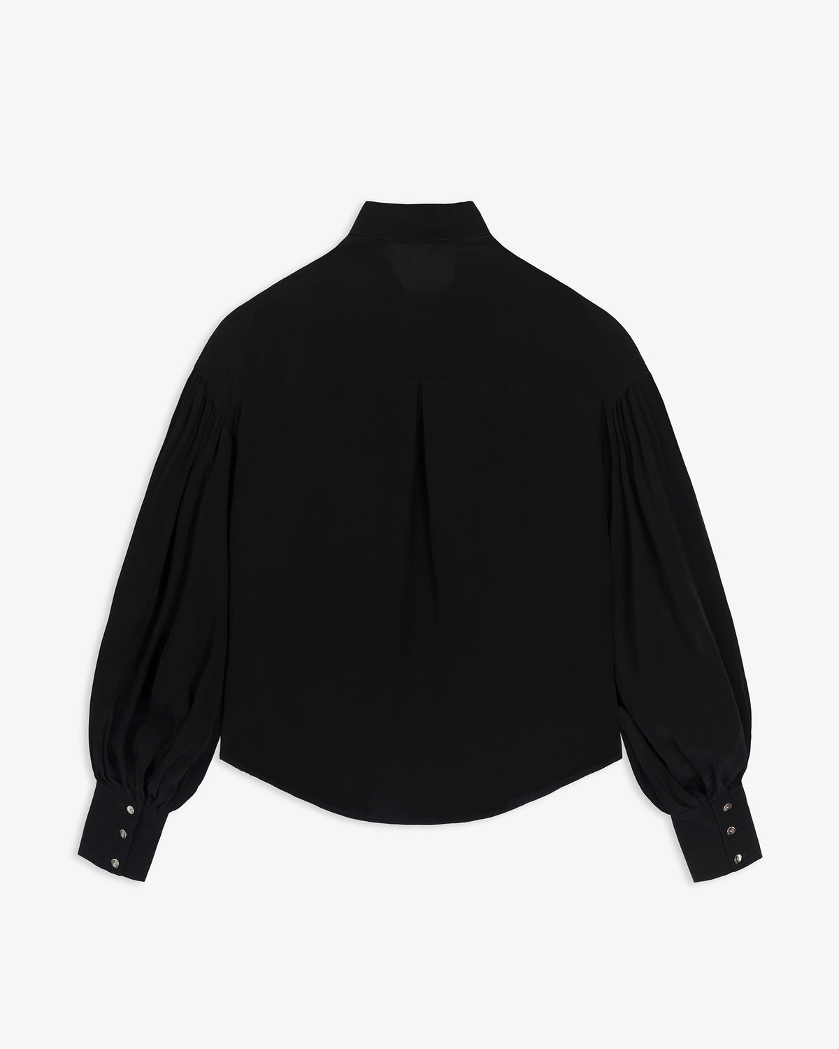 Camisa Fluida Manga Abullonada