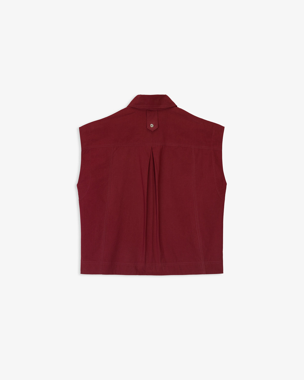 Camisa Sin Mangas Bolsillos Parche
