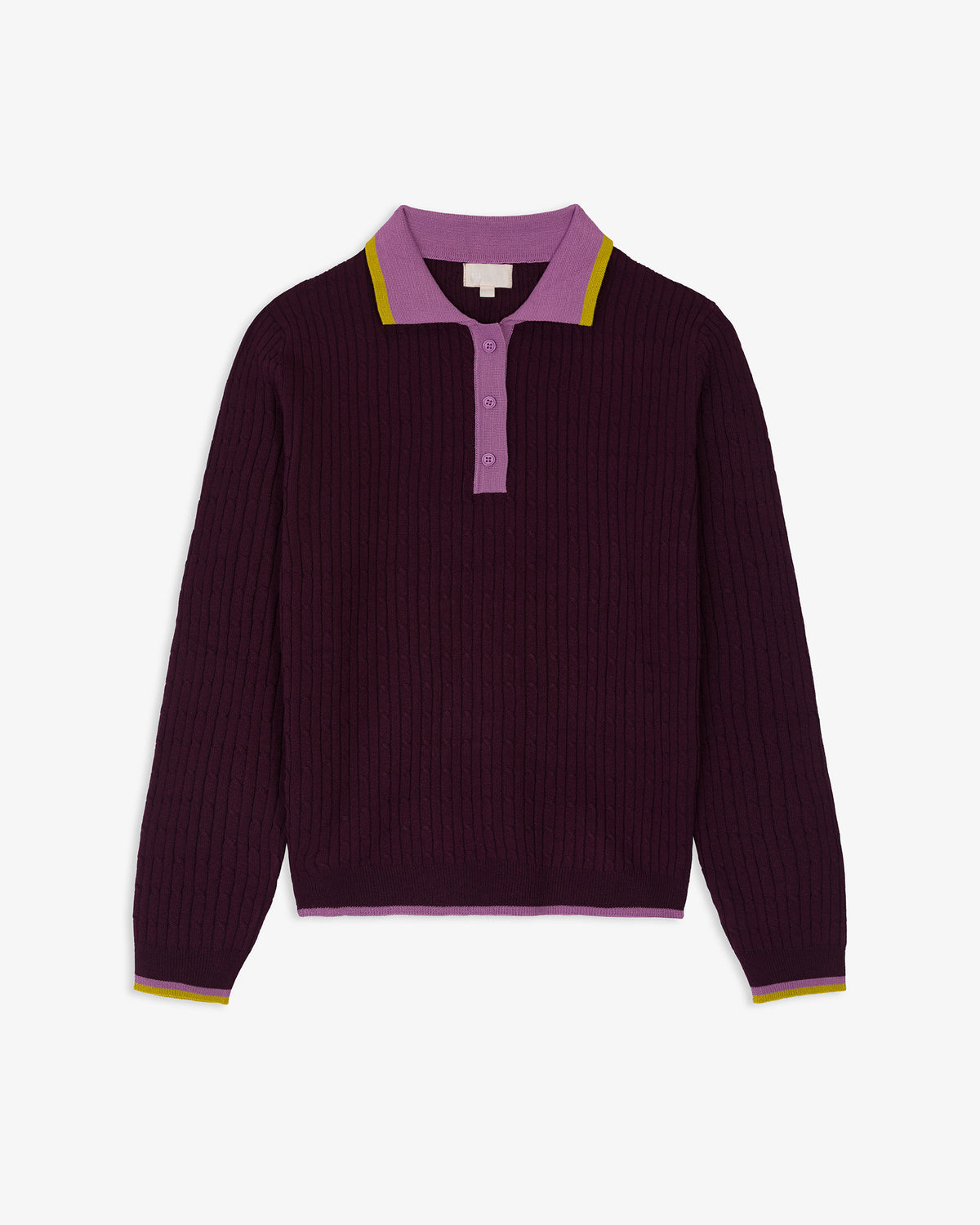 Jersey Punto Cuello Polo Contraste