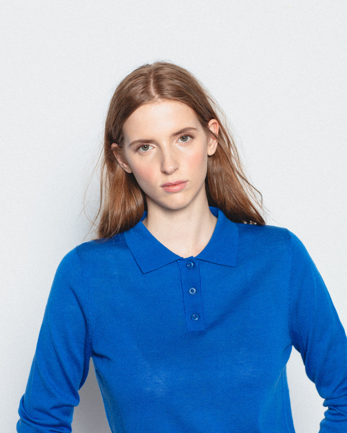 Jersey Cuello Polo con Lana