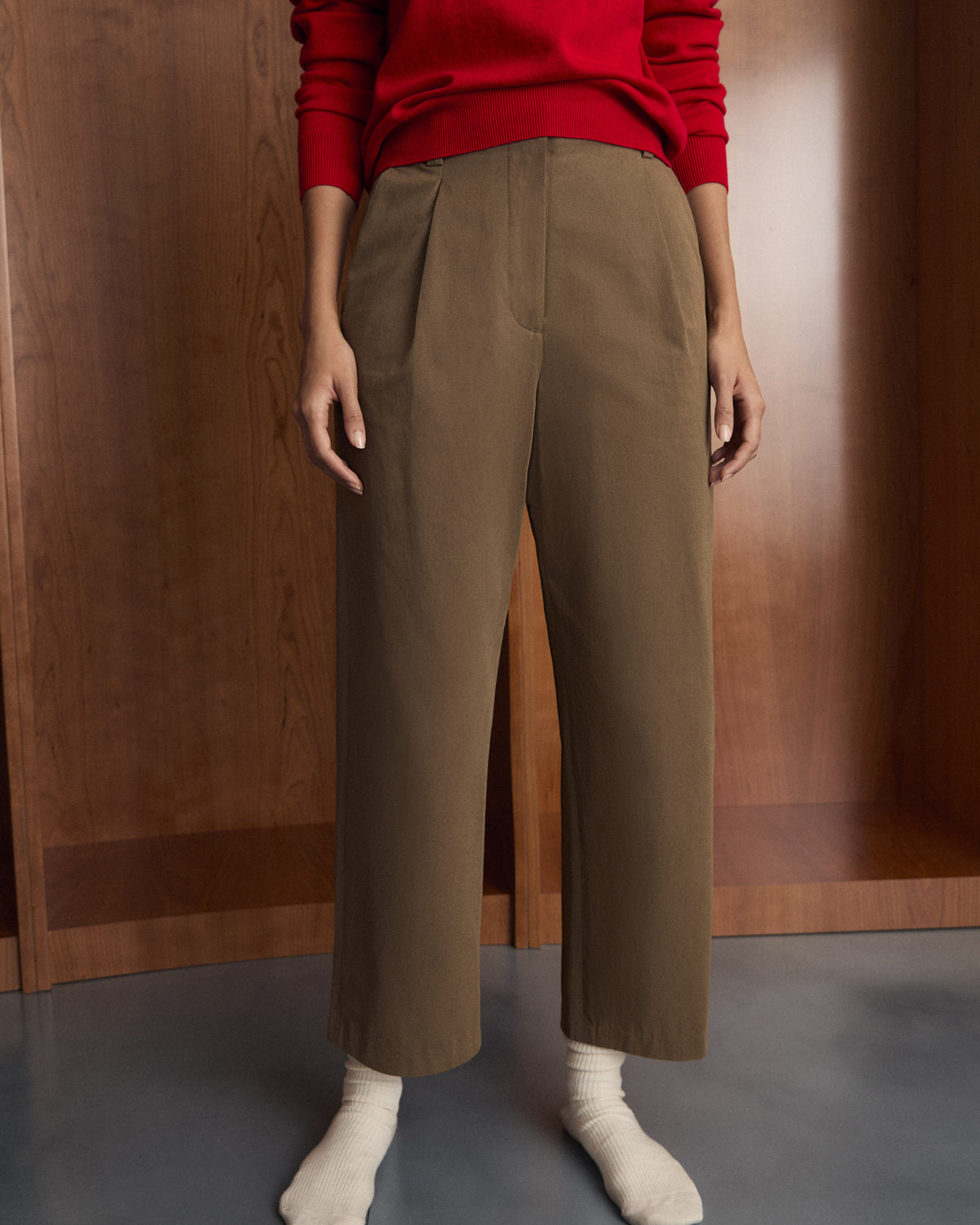 Pantalón Chino Pinzas Tiro Alto