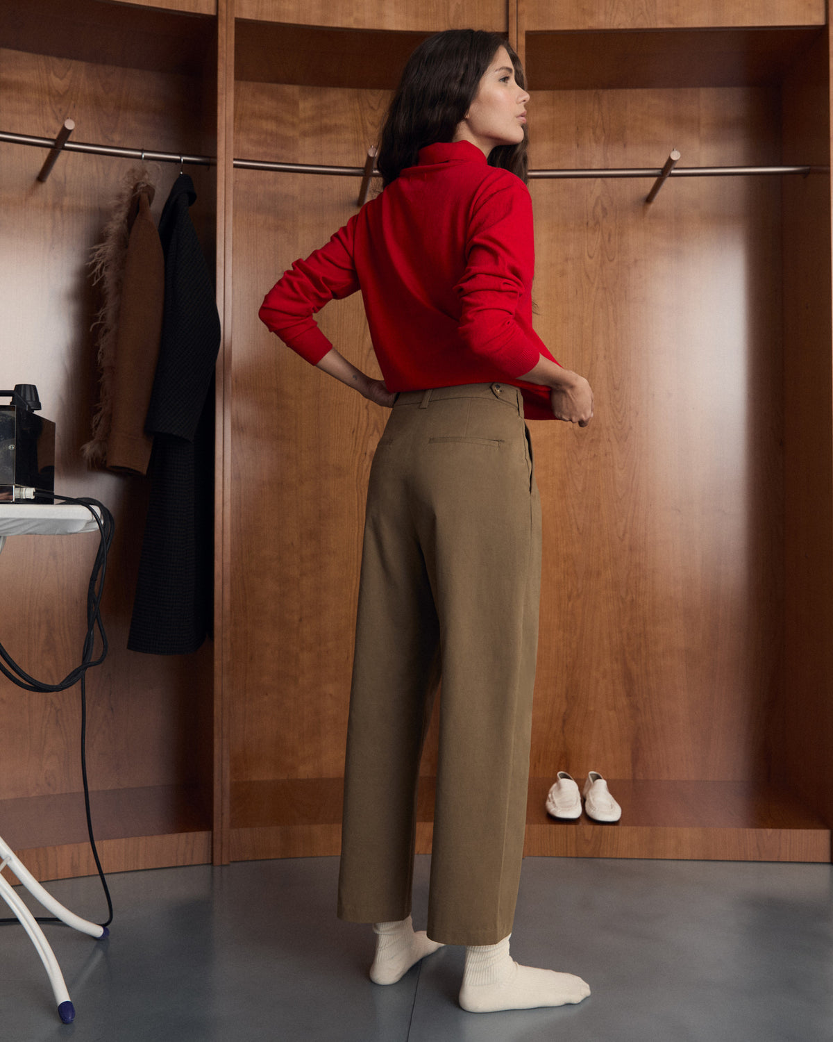 Pantalón Chino Pinzas Tiro Alto