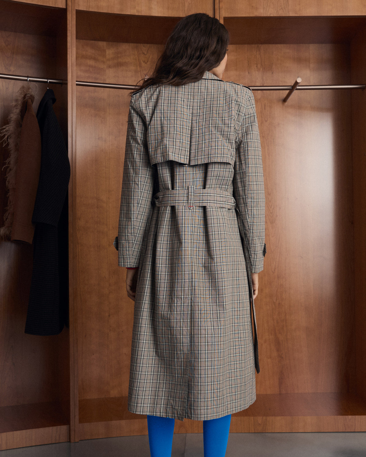 Gabardina Midi Cuadros