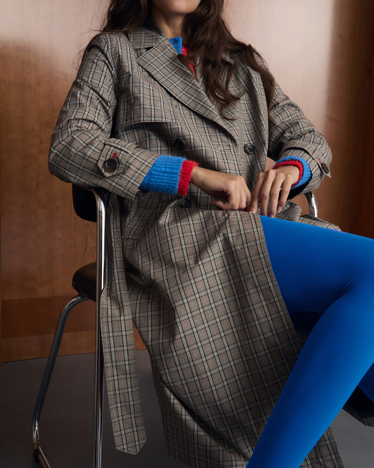 Gabardina Midi Cuadros