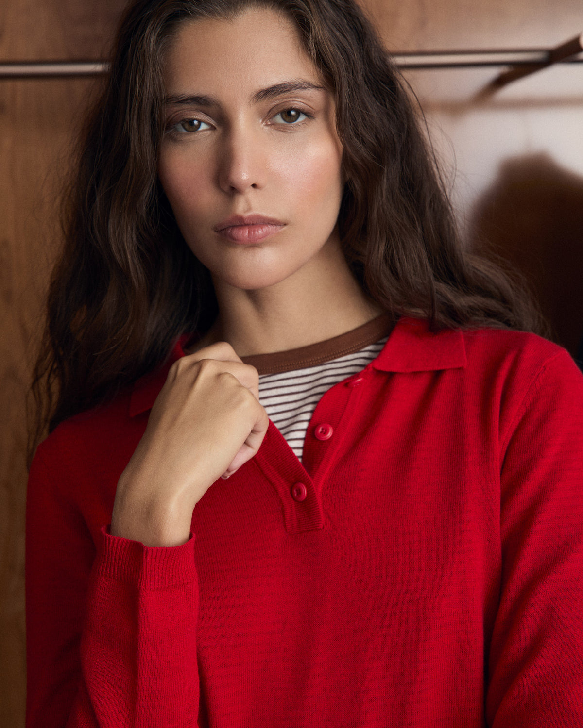 Jersey Cuello Polo con Lana