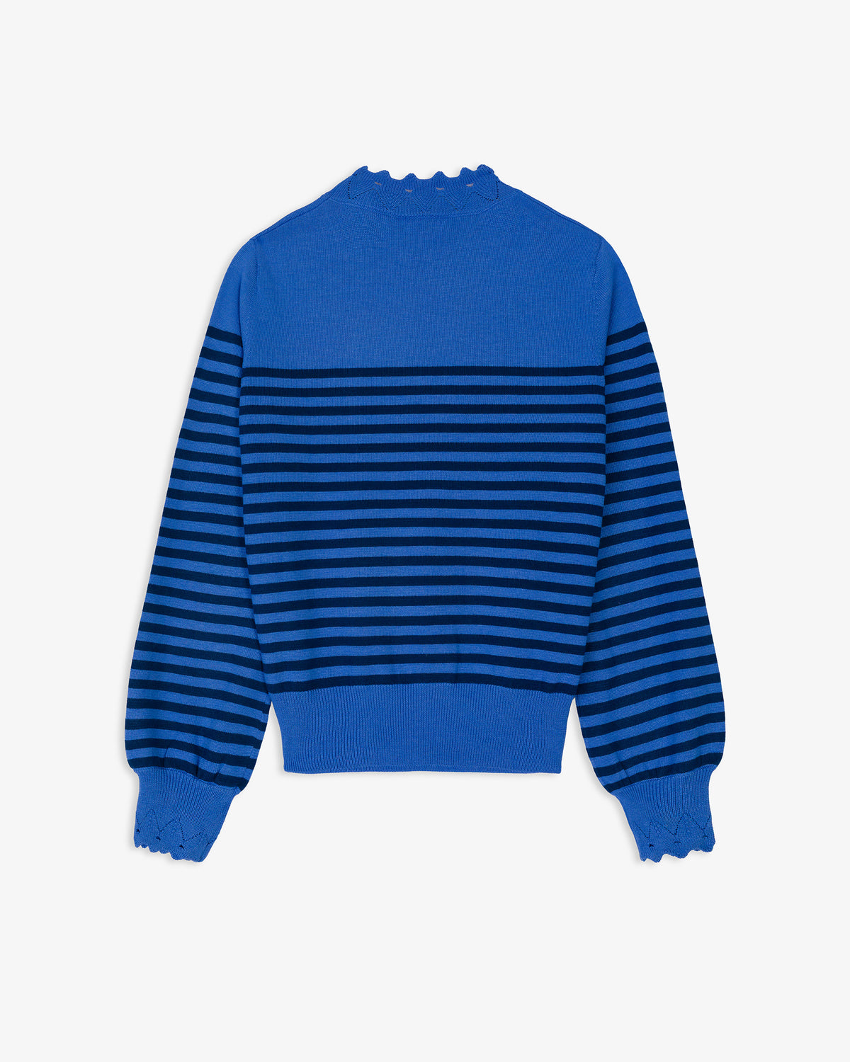 Jersey Rayas Cuello Calado con Lana