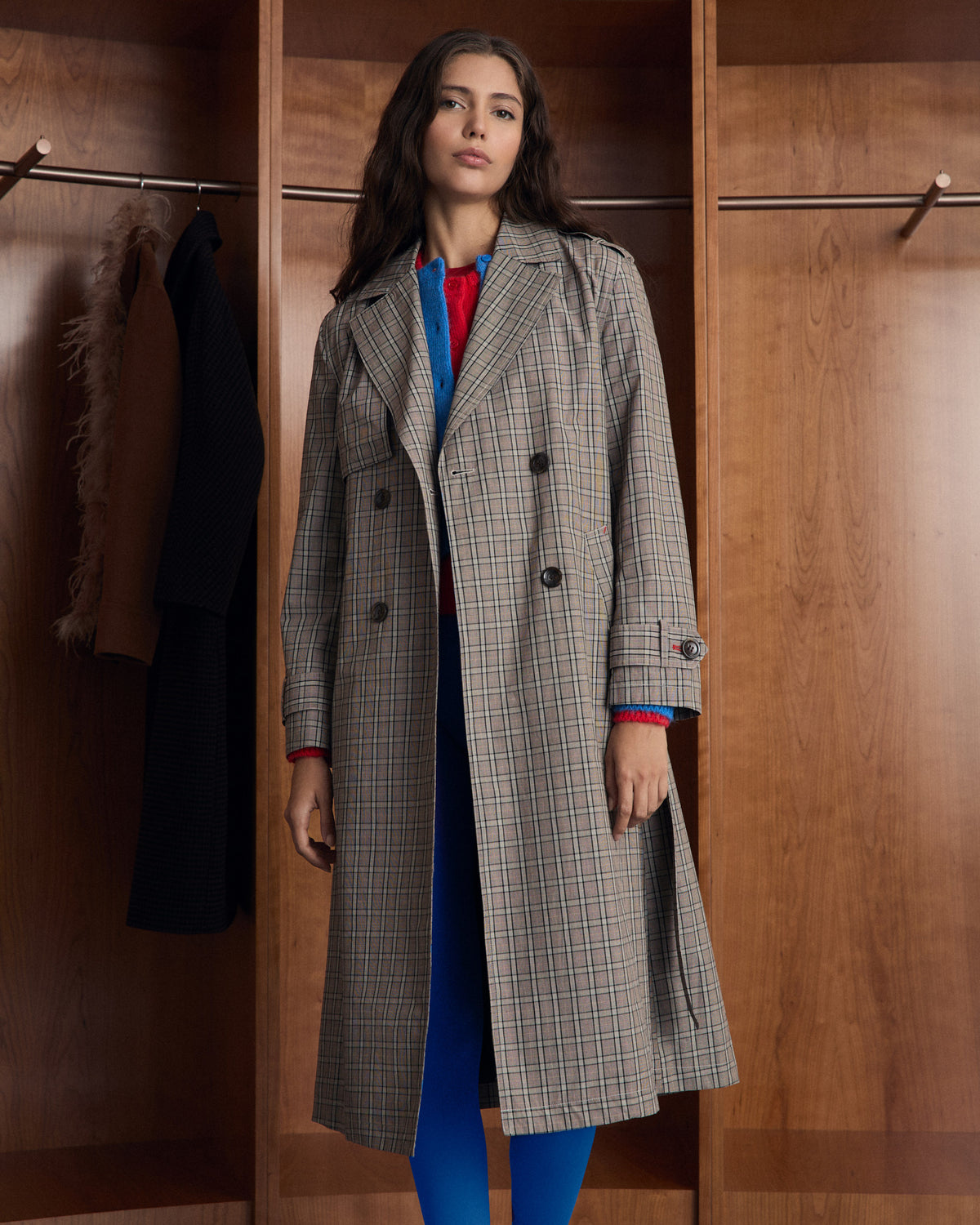 Gabardina Midi Cuadros