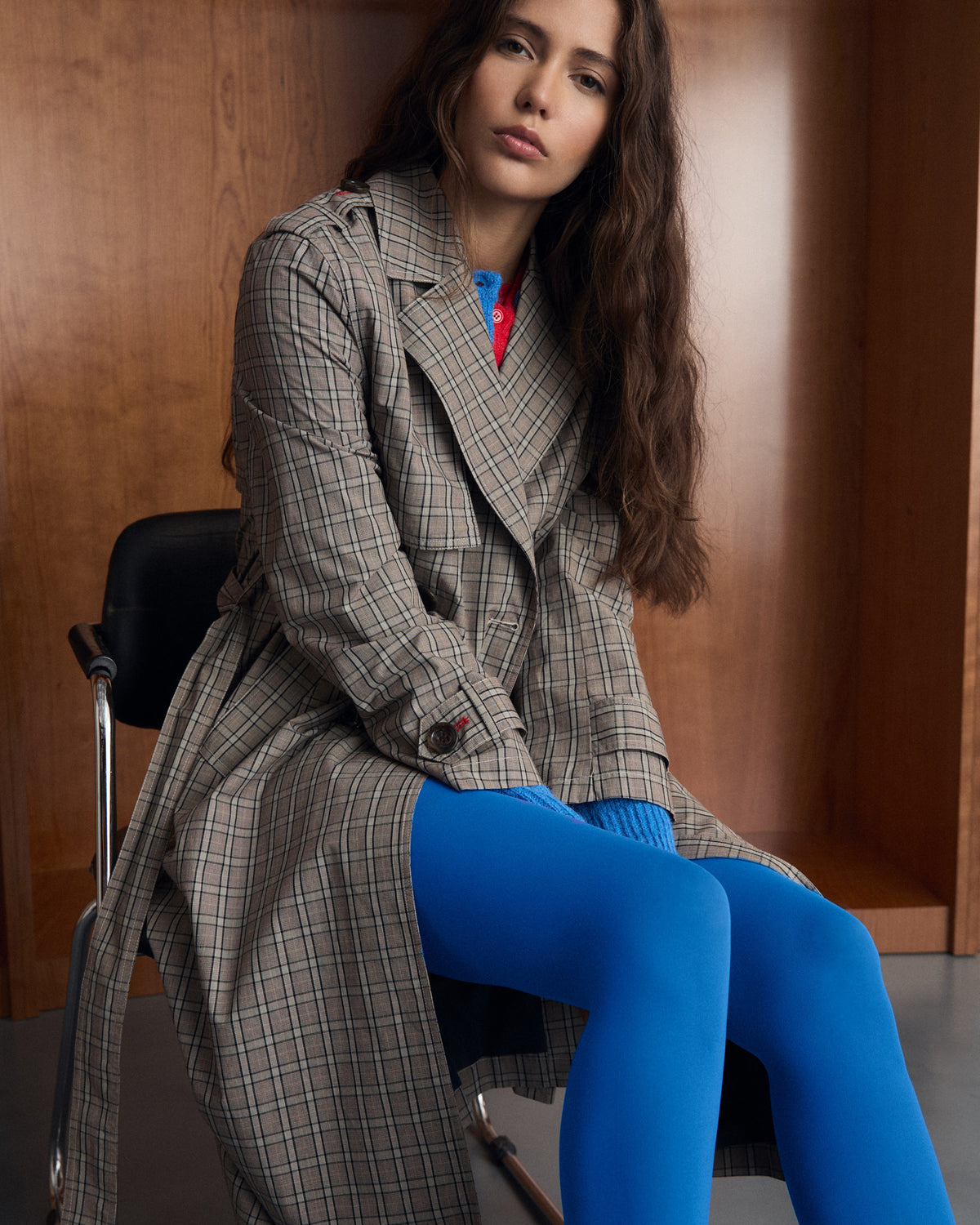 Gabardina Midi Cuadros
