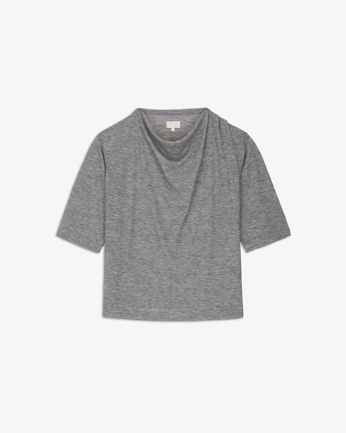 Camiseta Cuello Pliegues