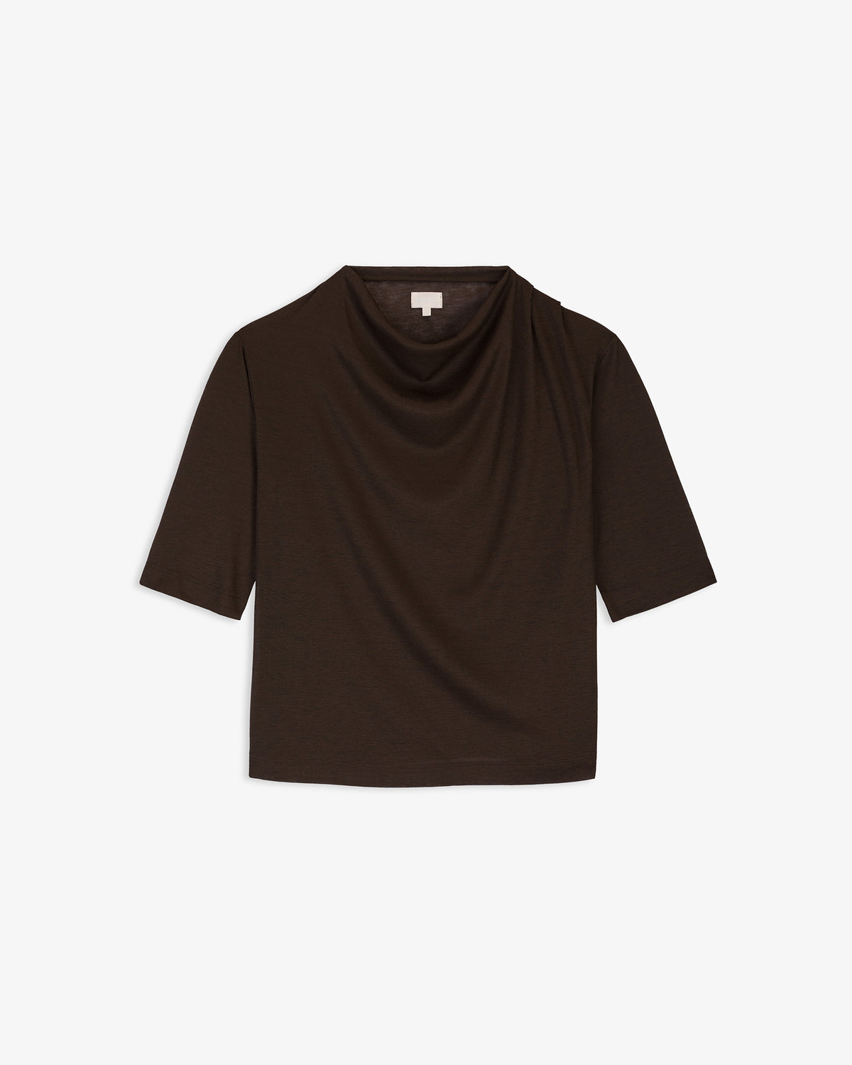 Camiseta Cuello Pliegues