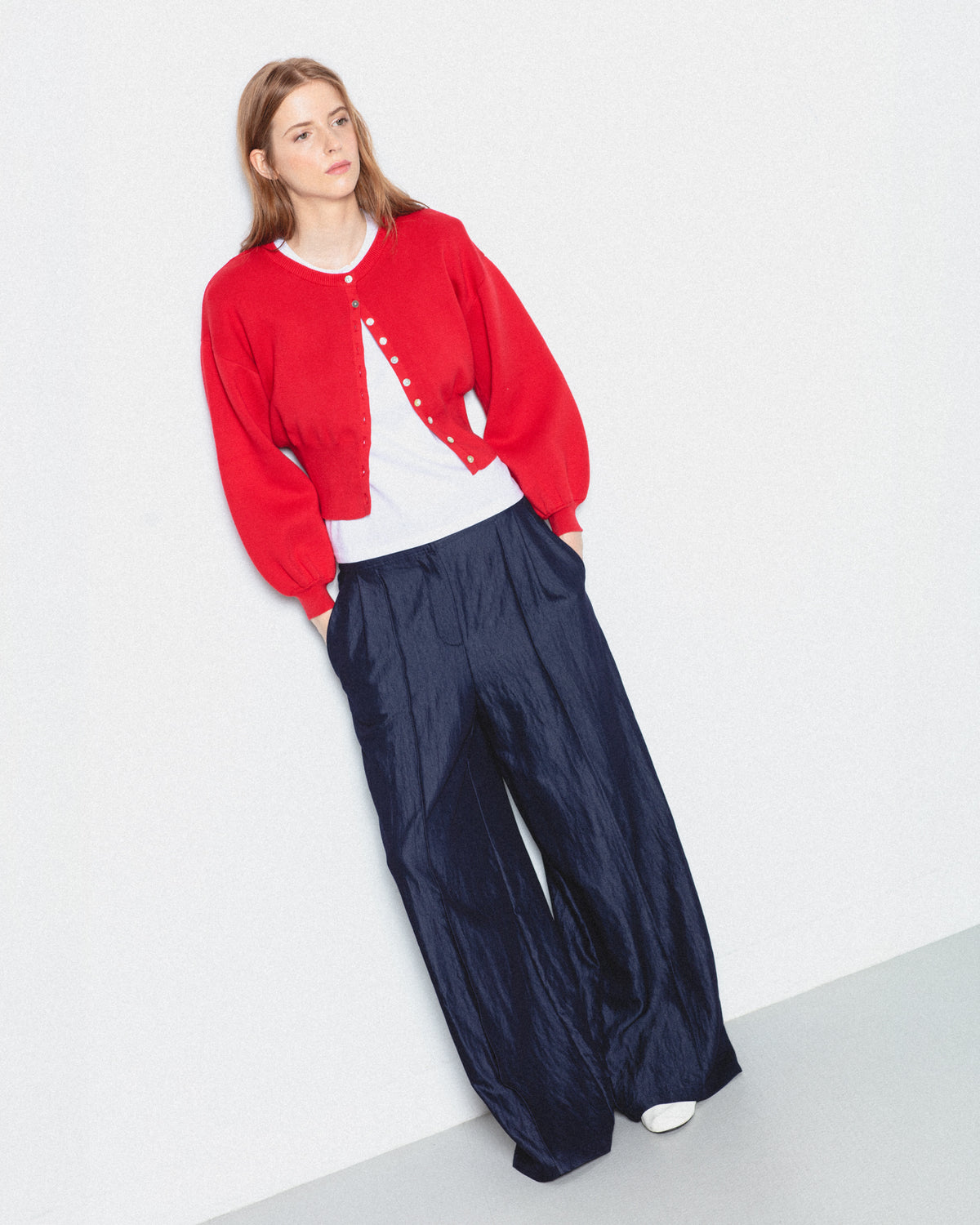 Pantalón Ancho Fluido Pinzas