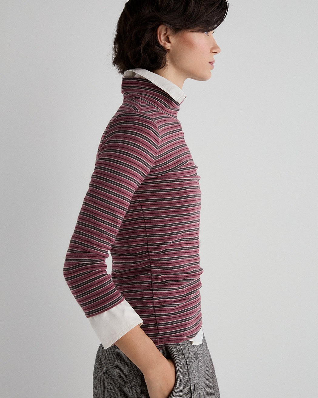 Camiseta Punto Rayas Cuello Perkins