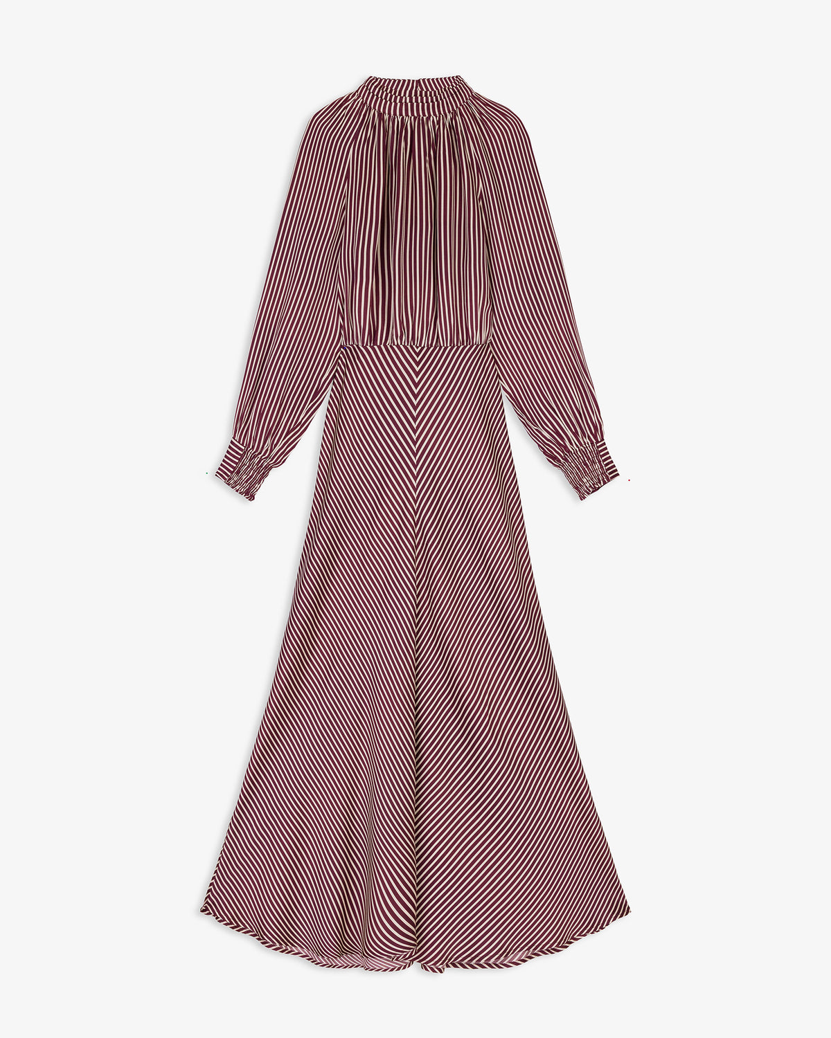 Vestido Midi Rayas Satinado