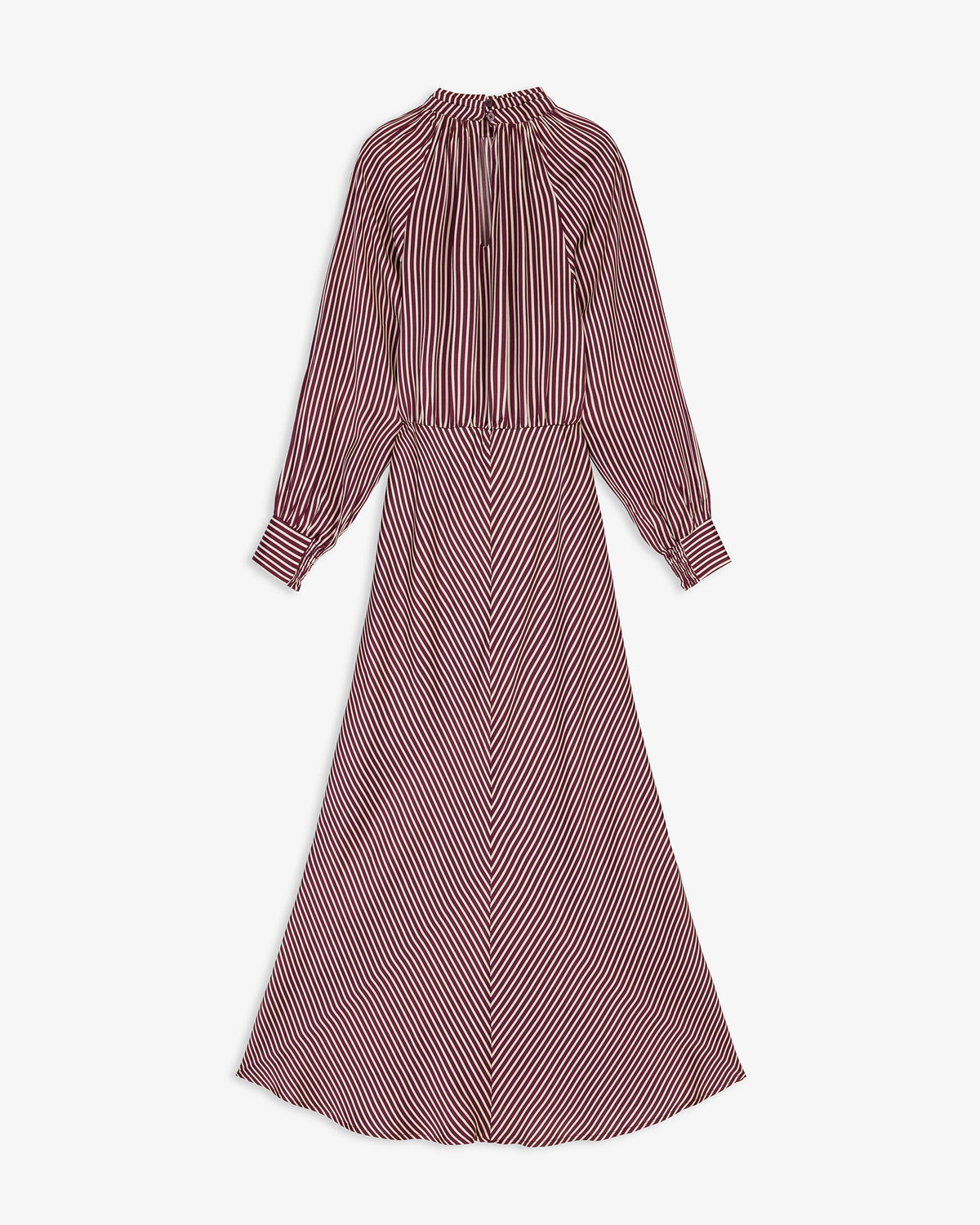 Vestido Midi Rayas Satinado